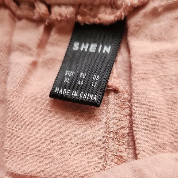 SHEIN Dusty Rose Elastic Waist Shorts - Picture 3 of 4